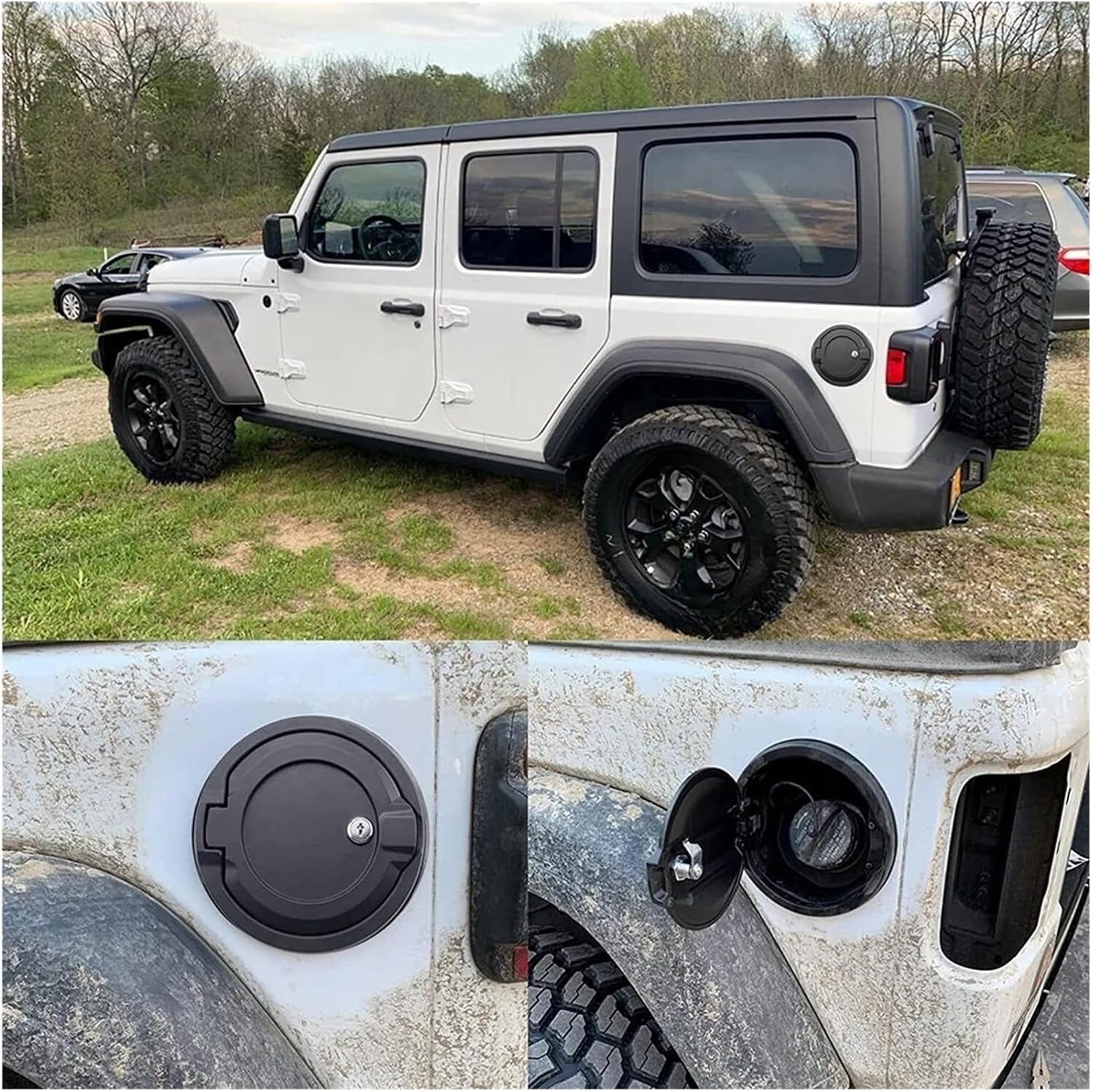 ロック燃料タンクフィラードアカバーガスキャップカバー燃料タンクドア